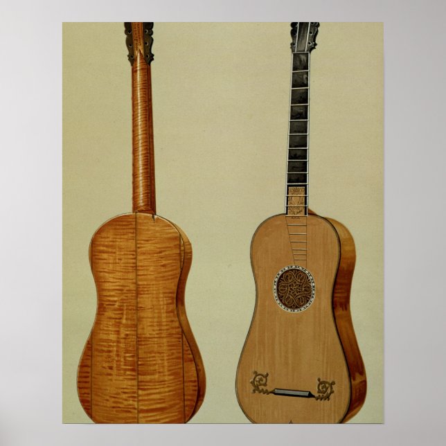 Guitar made by Antonio Stradivarius (c.1644-1737), Poster (Front)