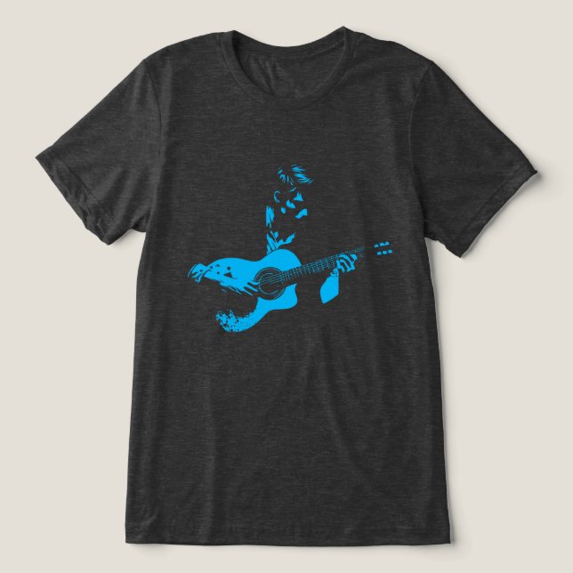 Guitar Man Tri-Blend Shirt (Design Front)