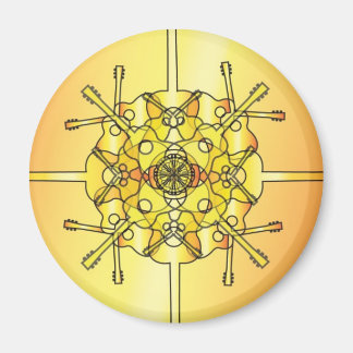 Guitar Mandala Magnet