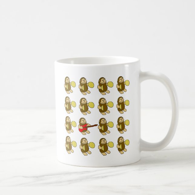 Guitar Monkey Coffee Mug (Right)