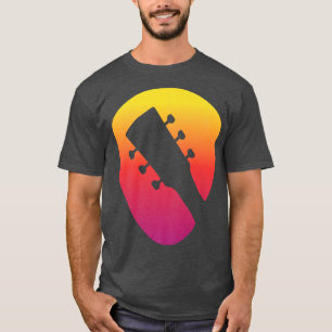 Guitar Moonlight Nature Lake Shadow Loves String M T-Shirt