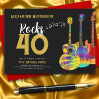 Guitar Music 40th Birthday Party