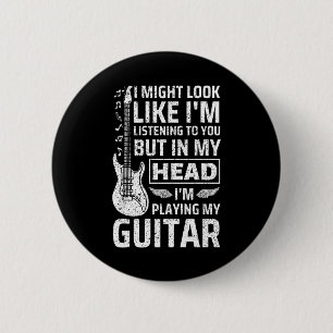 Guitar Music 6 Cm Round Badge