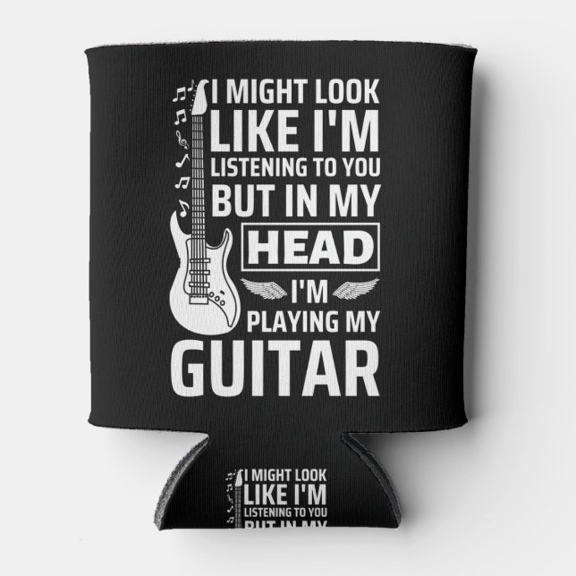 Guitar Music Can Cooler (Front)
