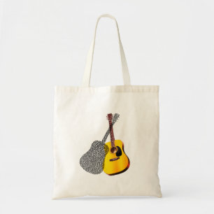 guitar, music, musical instrument tote bag
