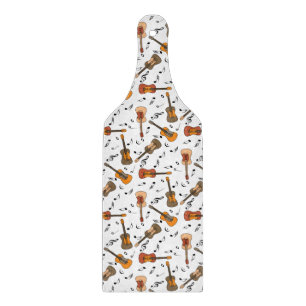Guitar Music Notes Pattern Cutting Board