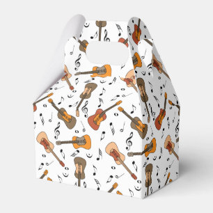 Guitar Music Notes Pattern Favour Box