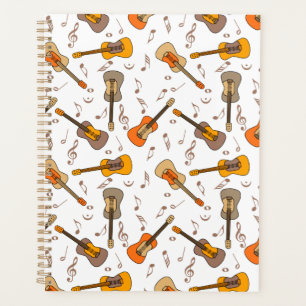 Guitar Music Notes Pattern  Planner
