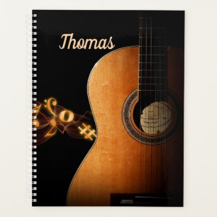 Guitar Music Personalised Planner