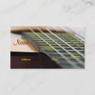 Guitar Music Teacher Business Card