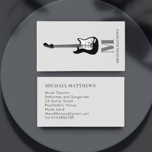 Guitar Music Teacher  Business Card