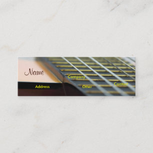 Guitar Music Teacher Mini Business Card