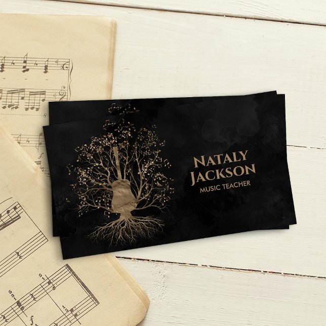 Guitar Music Tree Business Card (Creator Uploaded)
