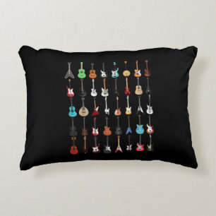 Guitar Musical Instrument Rock and Roll Decorative Cushion