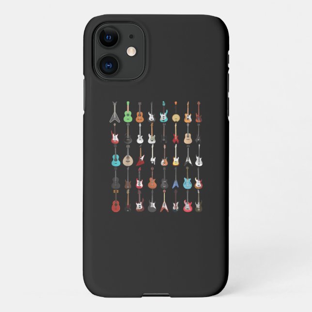 Guitar Musical Instrument Rock and Roll iPhone Case (Back)