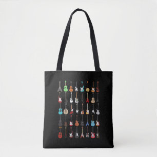 Guitar Musical Instrument Rock and Roll Tote Bag