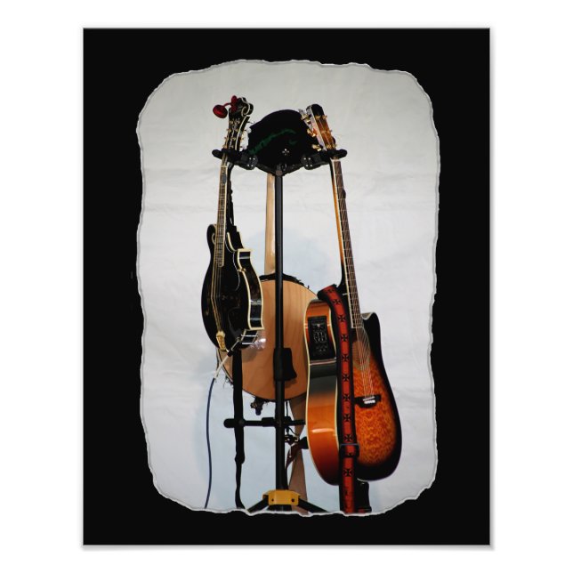 Guitar Musical Instruments Photo Print (Front)
