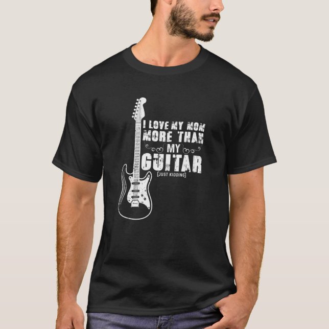 Guitar Musician Distressed Guitars Vintage Guitar T-Shirt (Front)