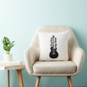 Guitar My Love Guitar Cushion