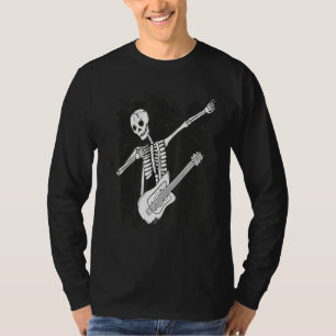 Guitar Neck With A Sweet Rock On Skeleton Hand Roc T-Shirt