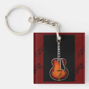 "Guitar Notes" Key Ring