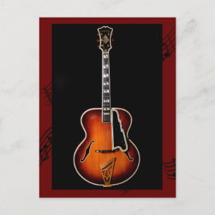 "Guitar Notes" Postcard