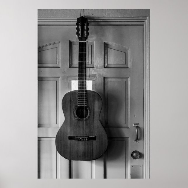 Guitar on the door poster (Front)