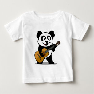 Guitar Panda Baby T-Shirt