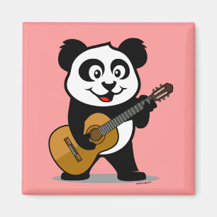 Guitar Panda Magnet