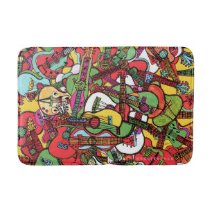 Guitar Party Bath Mat
