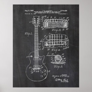 Guitar Patent Poster