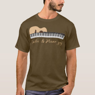 Guitar&Piano Guy Funny guitarist Pianist Costume L T-Shirt