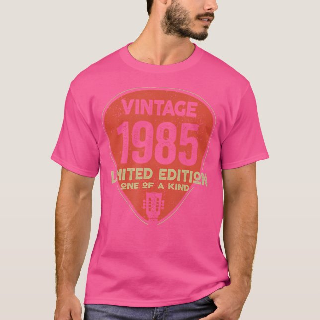 Guitar Pick - 1985 Birthday Apparel For Guitar Pla T-Shirt (Front)