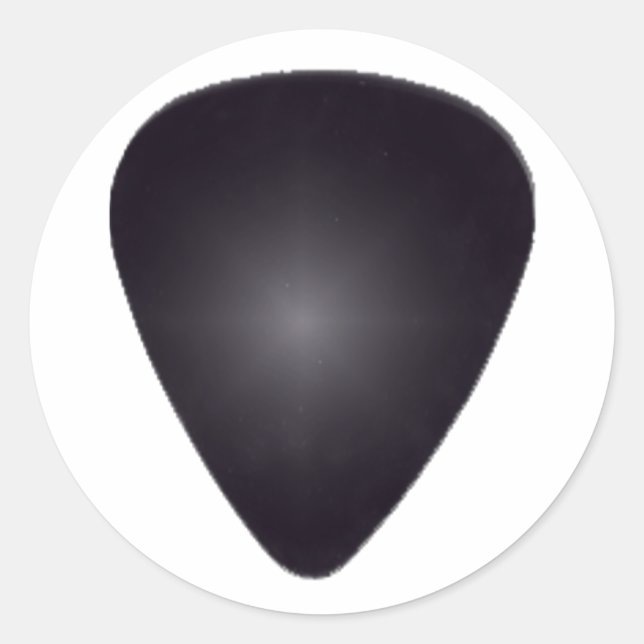 Guitar Pick Classic Round Sticker (Front)