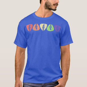 Guitar Pick colorful For Guitarist Retro Vintage  T-Shirt