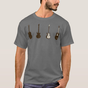 Guitar Pick For Guitarist Retro Vintage 1370 T-Shirt