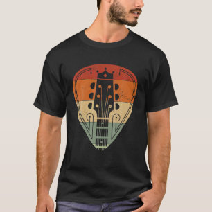 Guitar Pick Guitarist Retro Vintage Gift T-Shirt