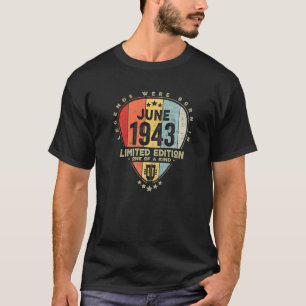 Guitar Pick Legends Were Born In June 1943 Guitar T-Shirt