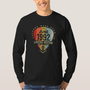 Guitar Pick Legends Were Born In June 1992 Guitar T-Shirt