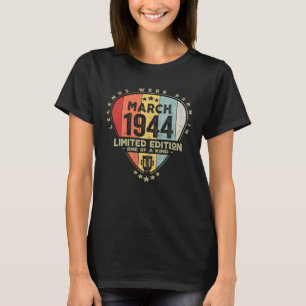 Guitar Pick Legends Were Born In March 1944 Guita T-Shirt