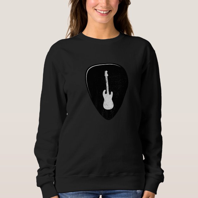 Guitar Pick Musical Instruments Guitarist   Sweatshirt (Front)