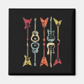 Guitar Pick Retro Vintage For Guitarists Bassist Magnet