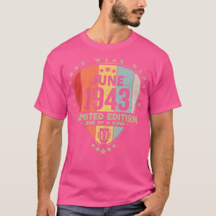 Guitar PickLegends Were Born In June 1943 Guitar P T-Shirt
