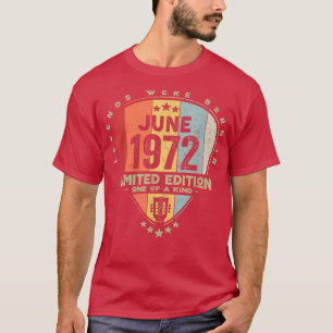 Guitar PickLegends Were Born In June 1972 Guitar  T-Shirt
