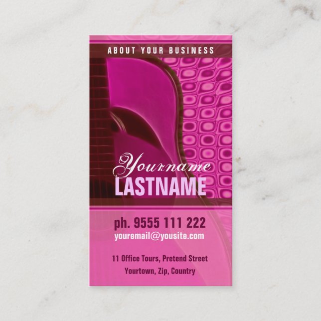 GUITAR "PiNKY" Business card (Front)