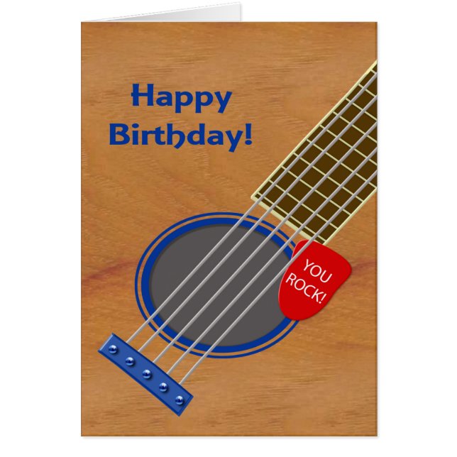 Guitar Player Birthday You Rock (Front)