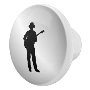 Guitar Player Ceramic Knob