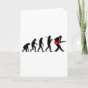 Guitar player evolution card
