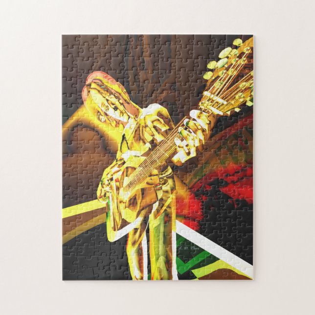 Guitar Player FX Jigsaw Puzzle (Vertical)