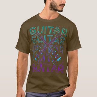 Guitar Player Guitarist Retro 1402 T-Shirt